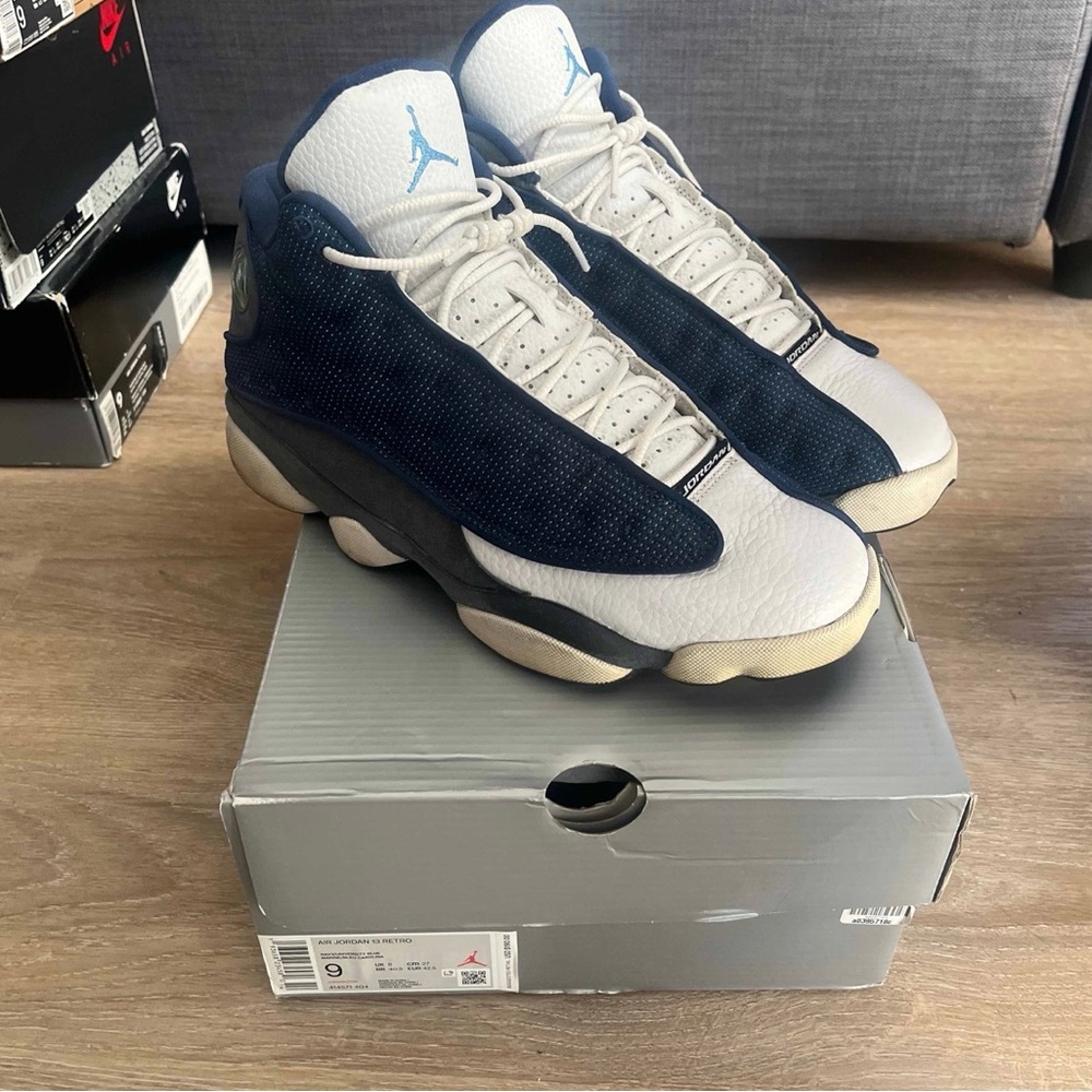 Air Jordan 13 Flint Retro Navy Sneakers